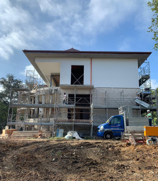 Cantiere in fase di smontaggio